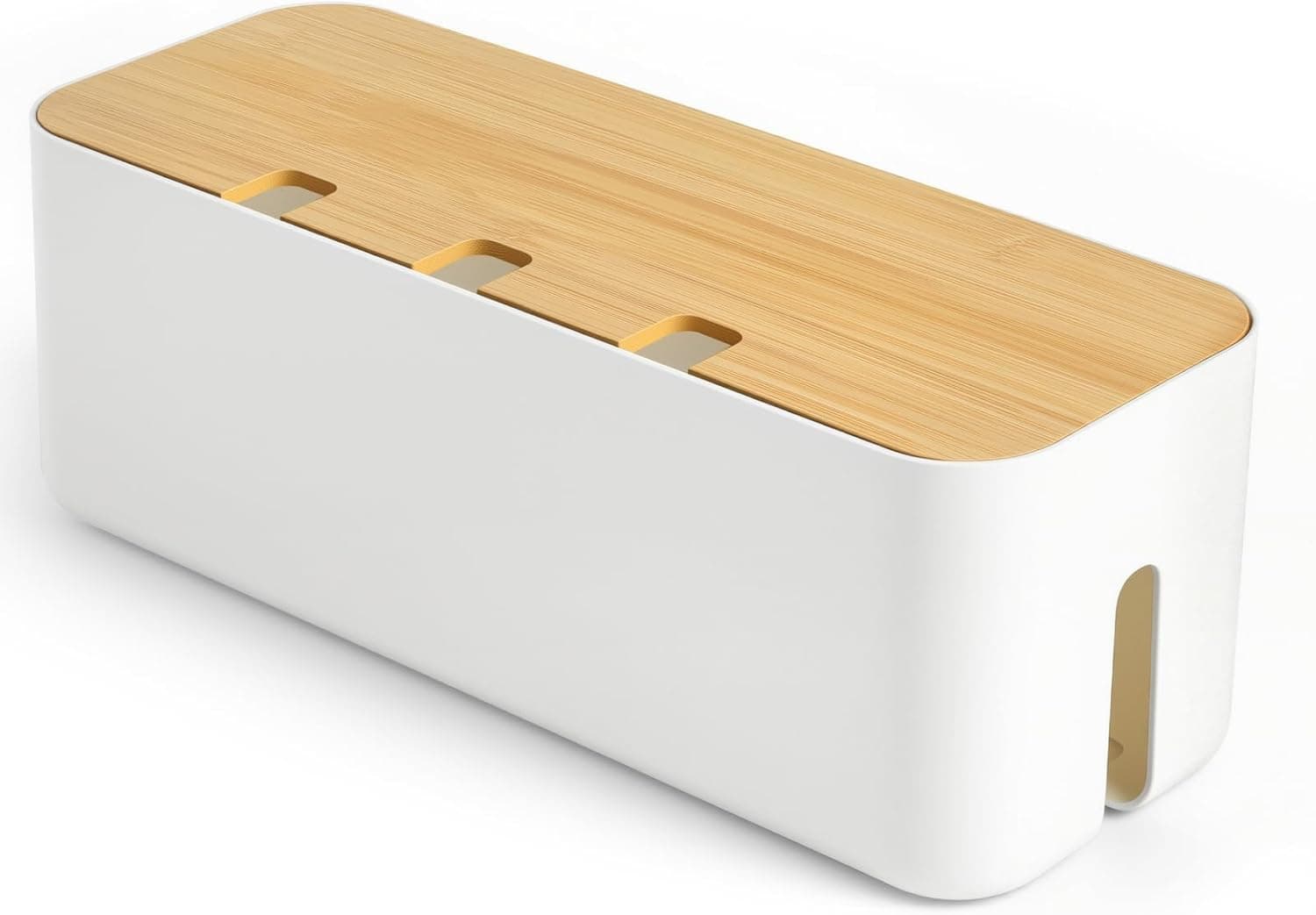 Amazon Basics Kabelmanagement-Box, groß, weiß