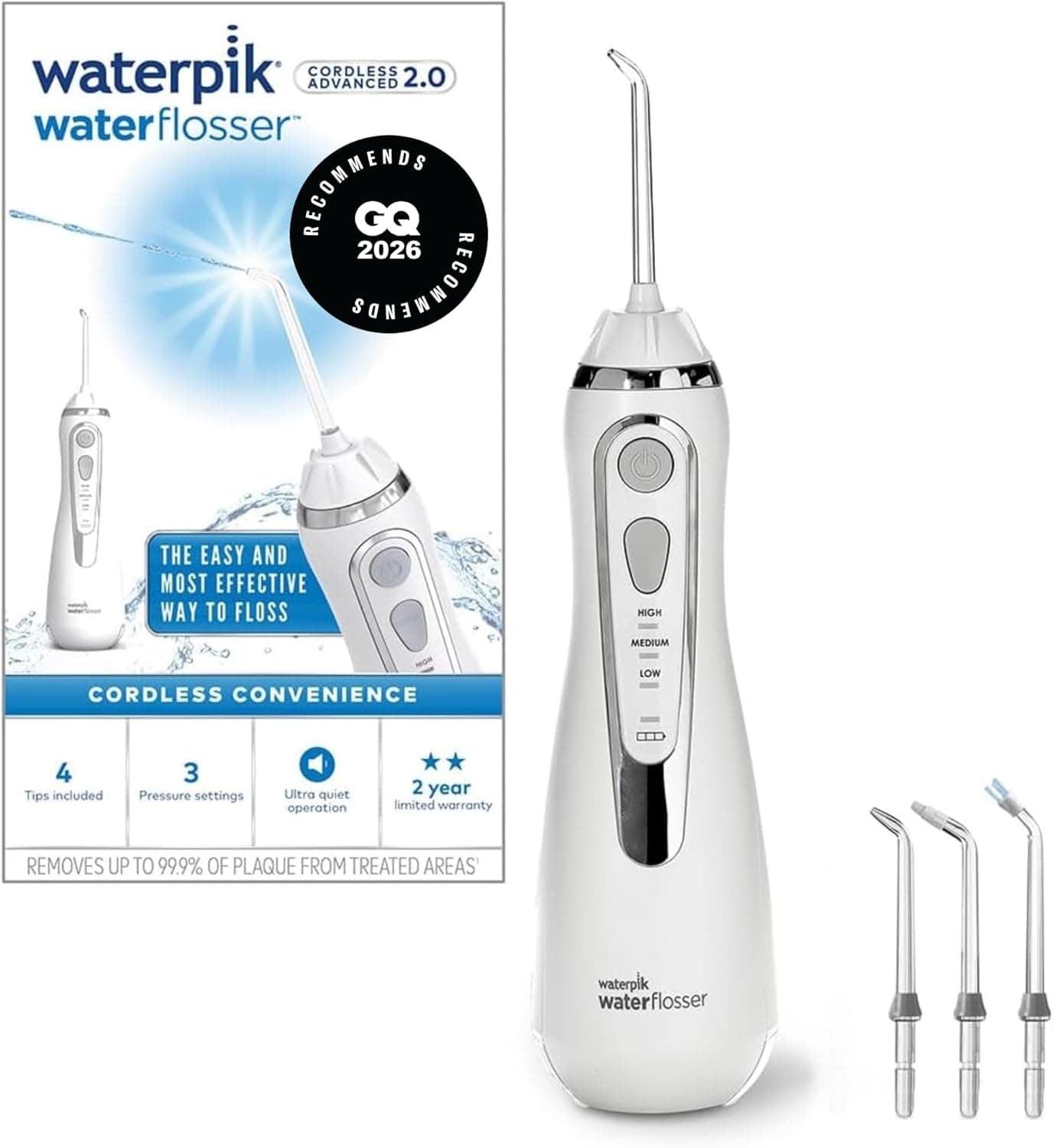 Waterpik Cordless Advanced WP-562 Kabellose Munddusche